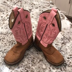 GUC LEATHER SIZE 9 old west cowboy boots!